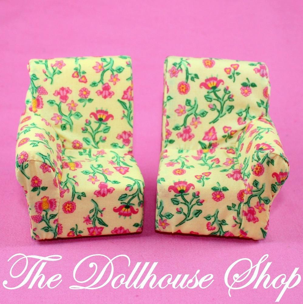 Fisher Price Loving Family Dollhouse Living Room Yellow 2 Seat Sofa Split Chair-Toys & Hobbies:Preschool Toys & Pretend Play:Fisher-Price:1963-Now:Dollhouses-Fisher-Price-Chairs,Dollhouse,Fisher Price,Living Room,Loving Family,Used,Yellow-Fisher Price Loving Family Dollhouse yellow 2-seat sofa splits into chairs. Perfect for playtime fun! Find it now at The Dollhouse Shop!-The Dollhouse Shop