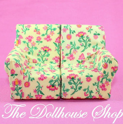 Fisher Price Loving Family Dollhouse Living Room Yellow 2 Seat Sofa Split Chair-Toys & Hobbies:Preschool Toys & Pretend Play:Fisher-Price:1963-Now:Dollhouses-Fisher-Price-Chairs,Dollhouse,Fisher Price,Living Room,Loving Family,Used,Yellow-Fisher Price Loving Family Dollhouse yellow 2-seat sofa splits into chairs. Perfect for playtime fun! Find it now at The Dollhouse Shop!-The Dollhouse Shop