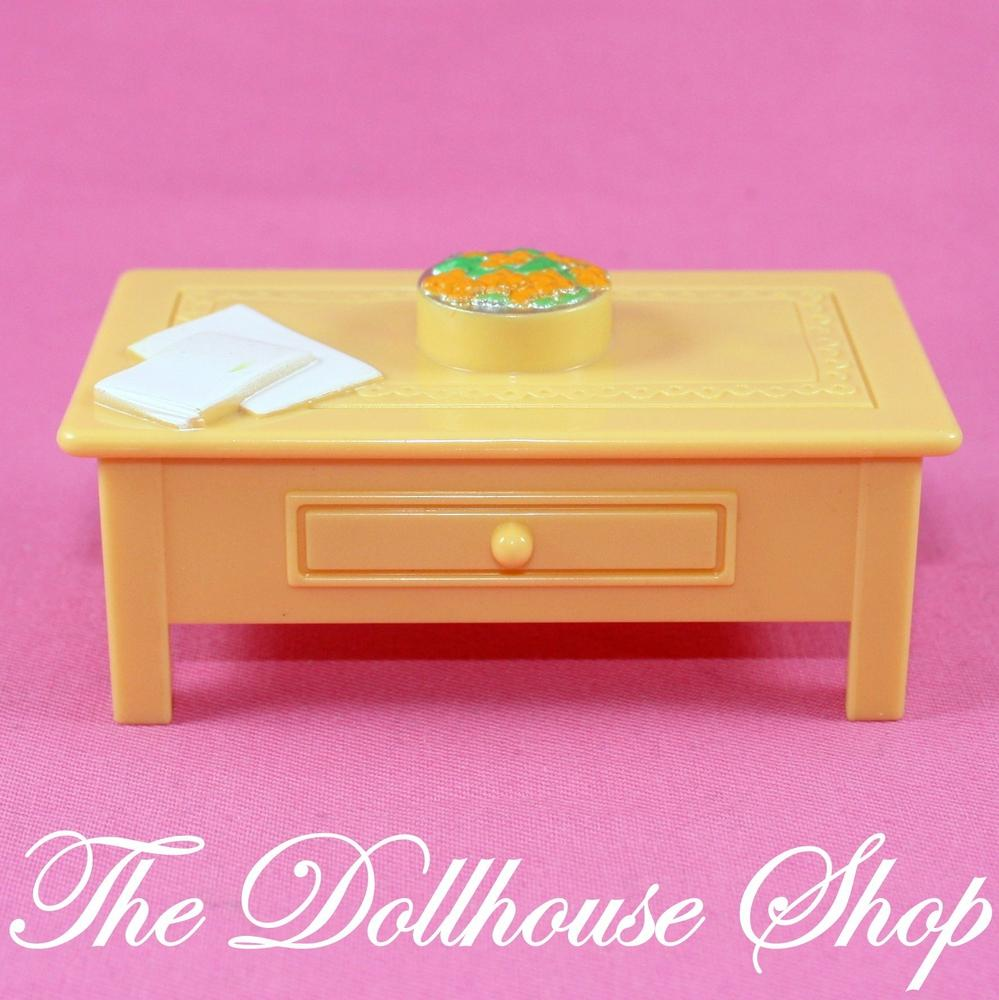 Fisher Price Loving Family Dollhouse Living room coffee table-Toys & Hobbies:Preschool Toys & Pretend Play:Fisher-Price:1963-Now:Dollhouses-Fisher-Price-Dollhouse,Fisher Price,Lamps & Coffee Tables,Living Room,Loving Family,Tables,Used-The Dollhouse Shop