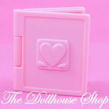 Fisher Price Loving Family Dollhouse Miniature Pink horse Pony Book Doll Nursery-Toys & Hobbies:Preschool Toys & Pretend Play:Fisher-Price:1963-Now:Dollhouses-Fisher-Price-Dollhouse,Dream Dollhouse,Fisher Price,Kids Bedroom,Loving Family,Nursery Room,Playroom,Used-The Dollhouse Shop