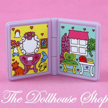 Fisher Price Loving Family Dollhouse Miniature Purple Book for Nursery Kids Room-Toys & Hobbies:Preschool Toys & Pretend Play:Fisher-Price:1963-Now:Dollhouses-Fisher-Price-Dollhouse,Fisher Price,Kids Bedroom,Loving Family,Nursery Room,Playroom,Used-The Dollhouse Shop