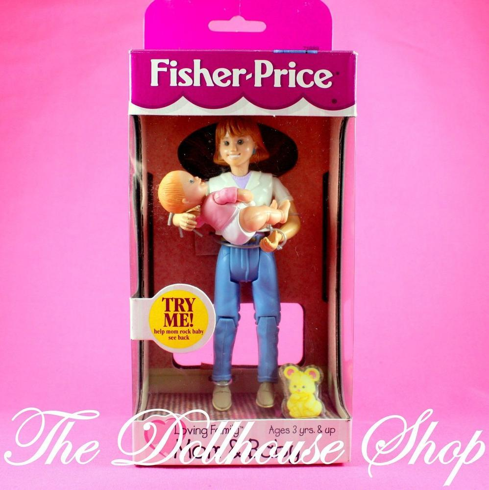 Fisher-Price Loving Family Dollhouse Mom Baby Girl Doll set people-Toys & Hobbies:Preschool Toys & Pretend Play:Fisher-Price:1963-Now:Dollhouses-Fisher-Price-Baby,Dollhouse,Dolls,Fisher Price,Loving Family,Mother,New,New Boxed Sets,Nursery Room,Twin Time-The Dollhouse Shop