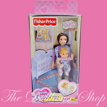 Fisher-Price Loving Family Dollhouse Mom Baby Girl Doll set people-Toys & Hobbies:Preschool Toys & Pretend Play:Fisher-Price:1963-Now:Dollhouses-Fisher-Price-Baby,Dollhouse,Dolls,Fisher Price,Girl Dolls,Loving Family,Mother,New,New Boxed Sets,Nursery Room,Twin Time-The Dollhouse Shop