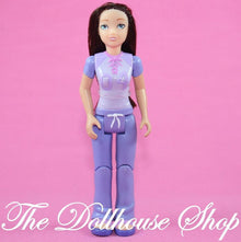 Fisher Price Loving Family Dollhouse Mom Mother Doll Purple Top Brown Hair-Toys & Hobbies:Preschool Toys & Pretend Play:Fisher-Price:1963-Now:Dollhouses-Fisher-Price-Brown Hair,Dollhouse,Dolls,Fisher Price,Loving Family,Mother,Purple,Used-Fisher Price Loving Family Dollhouse brunette mom doll in purple outfit with burgundy hair streaks. Find her now at The Dollhouse Shop!-The Dollhouse Shop