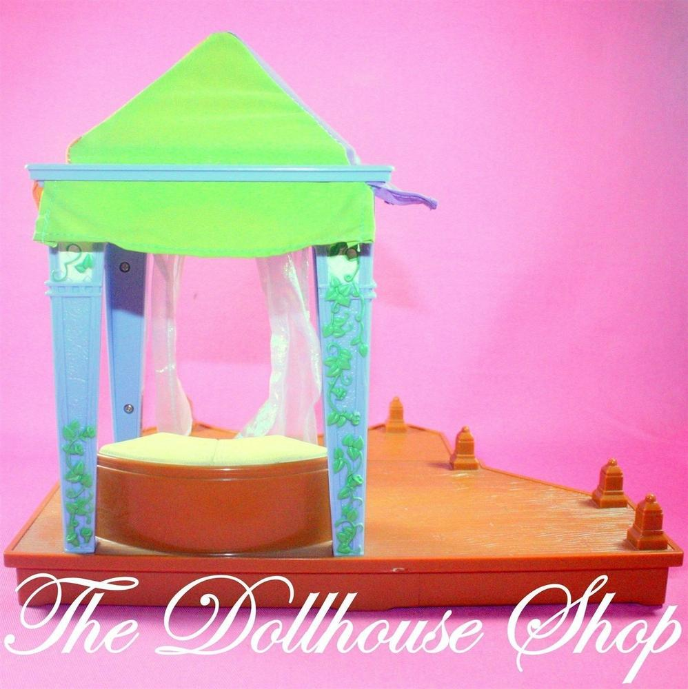 Fisher Price Loving Family Dollhouse Music Lights Outdoor Backyard Cabana Deck-Toys & Hobbies:Preschool Toys & Pretend Play:Fisher-Price:1963-Now:Dollhouses-Fisher-Price-Backyard Fun,Dollhouse,Fisher Price,Loving Family,Outdoor Furniture,Used-The Dollhouse Shop