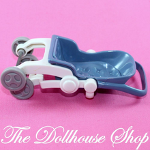 Fisher Price Loving Family Dollhouse Nursery Baby Doll Folding Stroller Pram-Toys & Hobbies:Preschool Toys & Pretend Play:Fisher-Price:1963-Now:Little People (1997-Now)-Fisher-Price-Dollhouse,Dream Dollhouse,Fisher Price,Loving Family,Nursery Room,Used-The Dollhouse Shop