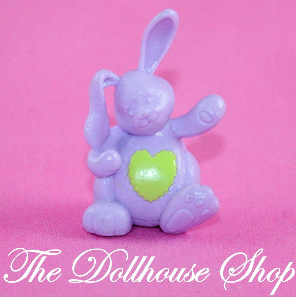 Fisher Price Loving Family Dollhouse Nursery Toy Purple Bunny Green Heart-Toys & Hobbies:Preschool Toys & Pretend Play:Fisher-Price:1963-Now:Dollhouses-Fisher-Price-Animals & Pets,Dollhouse,Dolls,Fisher Price,Loving Family,Purple,Used-The Dollhouse Shop