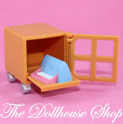 Fisher Price Loving Family Dollhouse Office Printer Cabinet for Computer Laptop-Toys & Hobbies:Preschool Toys & Pretend Play:Fisher-Price:1963-Now:Dollhouses-Fisher-Price-Dollhouse,Fisher Price,Loving Family,Office,Used-The Dollhouse Shop