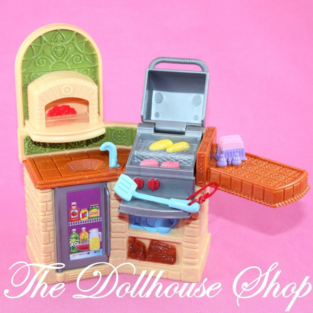 Fisher Price Loving Family Dollhouse Outdoor Doll Barbecue BBQ Grill-Toys & Hobbies:Preschool Toys & Pretend Play:Fisher-Price:1963-Now:Dollhouses-Fisher-Price-Backyard Fun,Dollhouse,Fisher Price,Loving Family,Outdoor Furniture,Used-The Dollhouse Shop