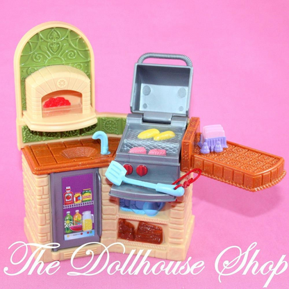 Fisher Price Loving Family Dollhouse Outdoor Doll Barbecue BBQ Grill-Toys & Hobbies:Preschool Toys & Pretend Play:Fisher-Price:1963-Now:Dollhouses-Fisher-Price-Backyard Fun,Dollhouse,Fisher Price,Loving Family,Outdoor Furniture,Used-The Dollhouse Shop