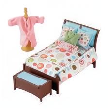 Fisher-Price Loving Family Dollhouse Parents Deluxe Bedroom Furniture-The Dollhouse Shop