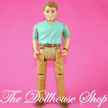 Fisher Price Loving Family Dollhouse People Dad Father Man Green Shirt Doll-Toys & Hobbies:Preschool Toys & Pretend Play:Fisher-Price:1963-Now:Dollhouses-Fisher-Price-Brown Hair,Dollhouse,Dolls,Father,Fisher Price,Green,Loving Family,Twin Time,Used-Fisher Price Loving Family Dad Doll in green shirt picks up baby dolls! Perfect for dollhouse fun. Find him now at The Dollhouse Shop!-The Dollhouse Shop