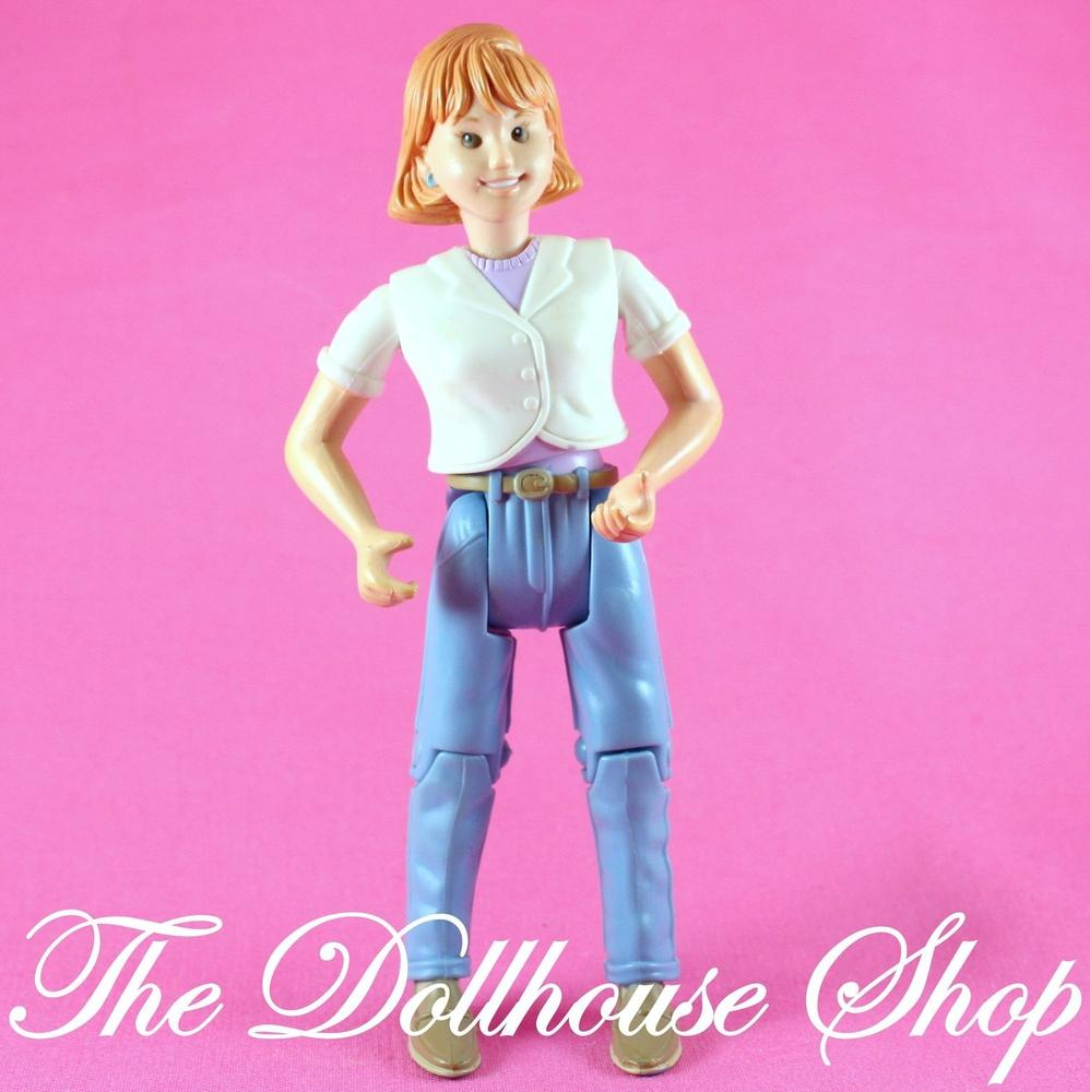 Fisher Price Loving Family Dollhouse People Mom Mother Doll White Shirt-Toys & Hobbies:Preschool Toys & Pretend Play:Fisher-Price:1963-Now:Dollhouses-Fisher-Price-Dollhouse,Dolls,Fisher Price,Loving Family,Mother,Twin Time,Used-The Dollhouse Shop