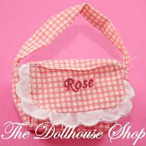Fisher Price Loving Family Dollhouse Pink Baby Horse Pony Feed Food Bag 'Rose'-Toys & Hobbies:Preschool Toys & Pretend Play:Fisher-Price:1963-Now:Dollhouses-Fisher-Price-Animal & Pet Accessories,Dollhouse,Fisher Price,Home & Stable,Horses & Stables,Loving Family,Pink,Sweet Expressions Stable,Used-The Dollhouse Shop