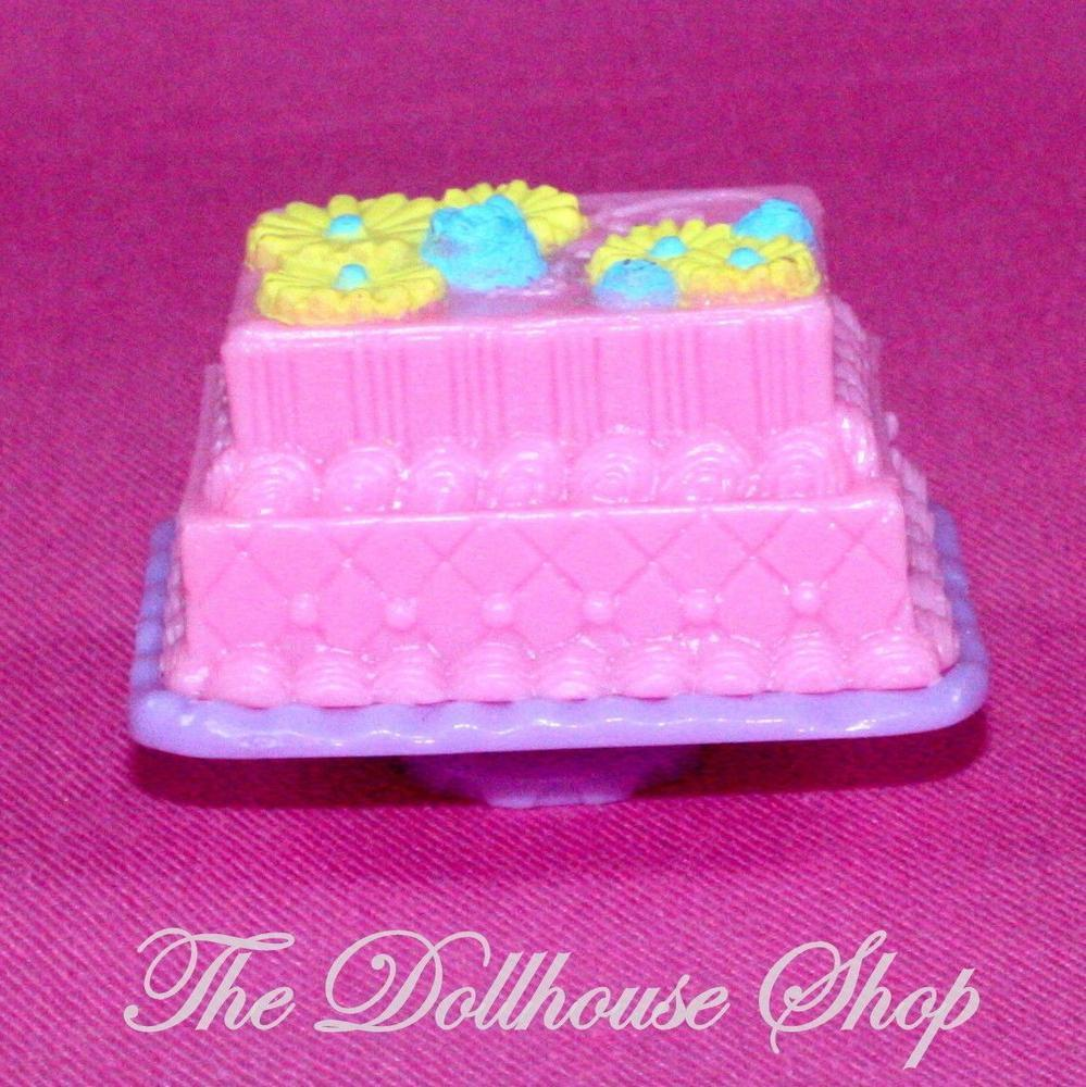 Fisher Price Loving Family Dollhouse Pink Birthday Cake Kitchen Food-Toys & Hobbies:Preschool Toys & Pretend Play:Fisher-Price:1963-Now:Dollhouses-Fisher-Price-Birthday Party Set,Dollhouse,Fisher Price,Food Accessories,Kitchen,Loving Family,New-The Dollhouse Shop
