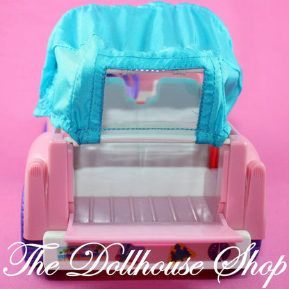 Fisher Price Loving Family Dollhouse Pink Dream Cruiser Jeep Car-Toys & Hobbies:Preschool Toys & Pretend Play:Fisher-Price:1963-Now:Dollhouses-Fisher-Price-Cars Vans & Campers,Dollhouse,Dream Dollhouse,Fisher Price,Loving Family-Fisher Price Loving Family Dream Dollhouse Pink Jeep Cruiser with soft top, doors open! Gently used, ready for fun at The Dollhouse Shop!-The Dollhouse Shop