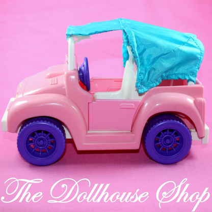 Fisher Price Loving Family Dollhouse Pink Dream Cruiser Jeep Car-Toys & Hobbies:Preschool Toys & Pretend Play:Fisher-Price:1963-Now:Dollhouses-Fisher-Price-Cars Vans & Campers,Dollhouse,Dream Dollhouse,Fisher Price,Loving Family-The Dollhouse Shop