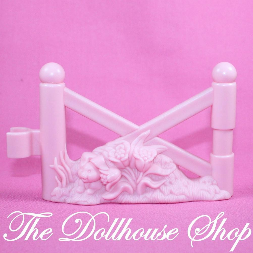 Fisher Price Loving Family Dollhouse Pink Fence Piece Horse Friendship Pony Stable-Toys & Hobbies:Preschool Toys & Pretend Play:Fisher-Price:1963-Now:Dollhouses-Fisher-Price-Dollhouse,Fisher Price,Horses & Stables,Loving Family,Pink,Sweet Expressions Stable,Used-The Dollhouse Shop