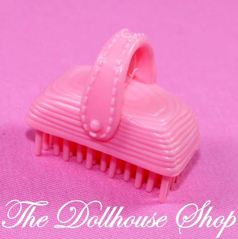 Fisher Price Loving Family Dollhouse Pink Horse Pony Hair Stable Brush-Toys & Hobbies:Preschool Toys & Pretend Play:Fisher-Price:1963-Now:Dollhouses-Fisher-Price-Animal & Pet Accessories,Dollhouse,Fisher Price,Horses & Stables,Loving Family,Pink,Used-The Dollhouse Shop