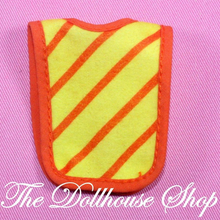 Fisher Price Loving Family Dollhouse Police Officer Crossing Guard Orange Vest-Toys & Hobbies:Preschool Toys & Pretend Play:Fisher-Price:1963-Now:Dollhouses-Fisher-Price-Doll Dress Ups,Dollhouse,Dream Dollhouse,Fisher Price,Loving Family,Used,Village Police Office & Vendor Sets-The Dollhouse Shop