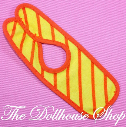 Fisher Price Loving Family Dollhouse Police Officer Crossing Guard Orange Vest-Toys & Hobbies:Preschool Toys & Pretend Play:Fisher-Price:1963-Now:Dollhouses-Fisher-Price-Doll Dress Ups,Dollhouse,Dream Dollhouse,Fisher Price,Loving Family,Used,Village Police Office & Vendor Sets-The Dollhouse Shop