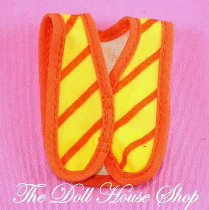 Fisher Price Loving Family Dollhouse Police Officer Crossing Guard Orange Vest-Toys & Hobbies:Preschool Toys & Pretend Play:Fisher-Price:1963-Now:Dollhouses-Fisher-Price-Doll Dress Ups,Dollhouse,Dream Dollhouse,Fisher Price,Loving Family,Used,Village Police Office & Vendor Sets-The Dollhouse Shop