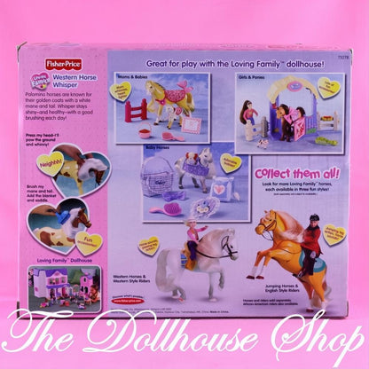 Fisher-Price Loving Family Dollhouse Pony Stable Western Horse Whisper-The Dollhouse Shop