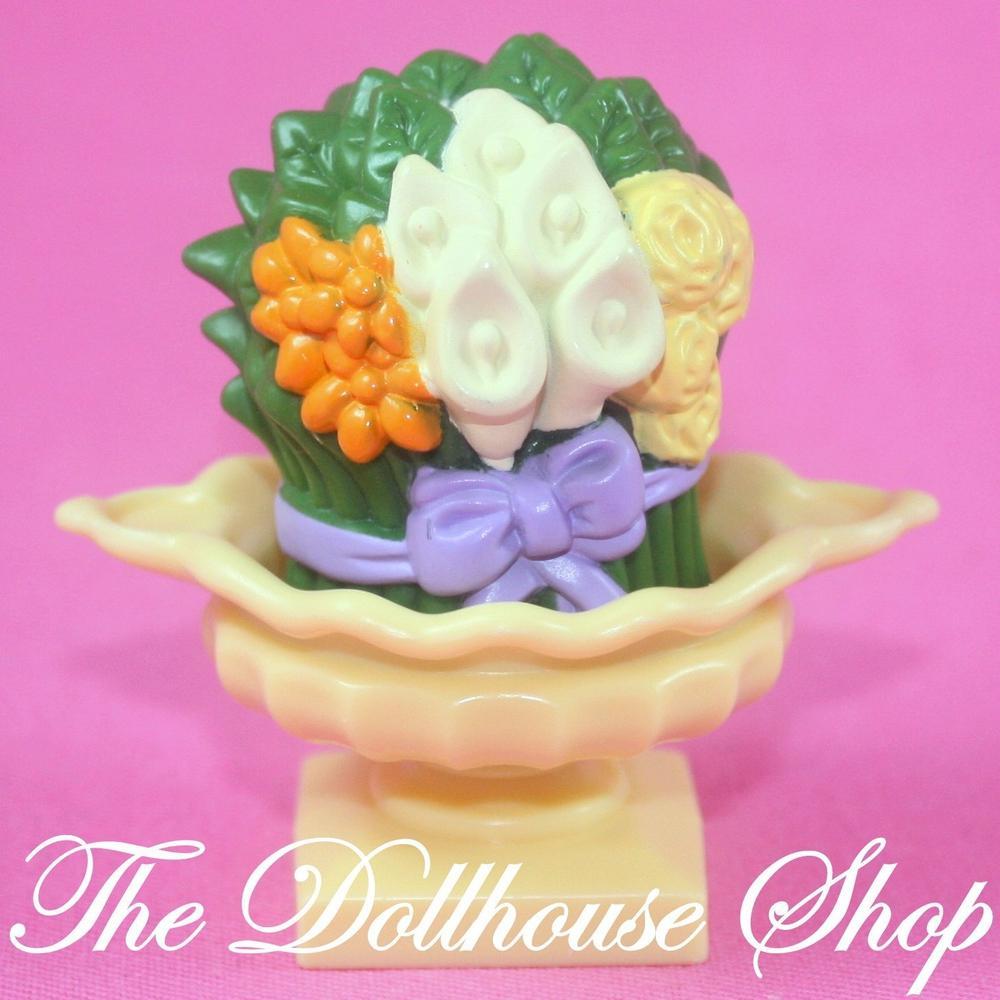 Fisher Price Loving Family Dollhouse Potted Plant Pot Flowers Bush Vase Tree-Toys & Hobbies:Preschool Toys & Pretend Play:Fisher-Price:1963-Now:Dollhouses-Fisher-Price-Dollhouse,Fisher Price,Loving Family,Outdoor Furniture,Plants and Vases,Used-Fisher Price Loving Family Dollhouse yellow vase with potted plant. Perfect for creative play! Find it now at The Dollhouse Shop, your dollhouse expert!-The Dollhouse Shop