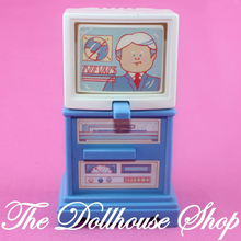 Fisher Price Loving Family Dollhouse Pretend Blue 3 screen Flip TV Television-Toys & Hobbies:Preschool Toys & Pretend Play:Fisher-Price:1963-Now:Dollhouses-Fisher-Price-Blue,Dollhouse,Fisher Price,Living Room,Loving Family,Used-The Dollhouse Shop