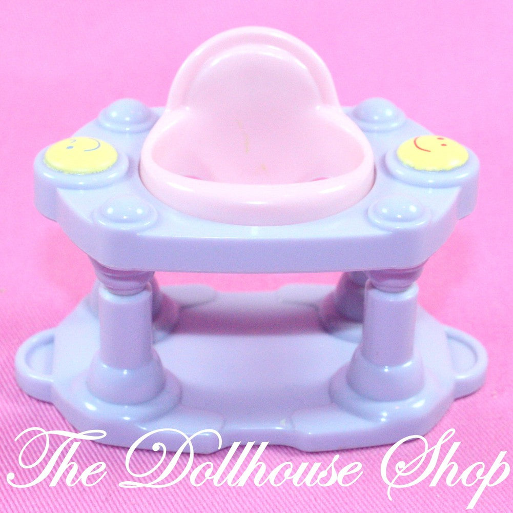 Fisher Price Loving Family Dollhouse Purple Baby Doll Exersaucer Nursery Walker-Toys & Hobbies:Preschool Toys & Pretend Play:Fisher-Price:1963-Now:Dollhouses-Fisher-Price-Blue,Dollhouse,Fisher Price,Grand Mansion,Kids Bedroom,Loving Family,Nursery Room,Sweet Sounds,Twin Time,Used-The Dollhouse Shop