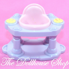 Fisher Price Loving Family Dollhouse Purple Baby Doll Exersaucer Nursery Walker-Toys & Hobbies:Preschool Toys & Pretend Play:Fisher-Price:1963-Now:Dollhouses-Fisher-Price-Blue,Dollhouse,Fisher Price,Grand Mansion,Kids Bedroom,Loving Family,Nursery Room,Sweet Sounds,Twin Time,Used-The Dollhouse Shop