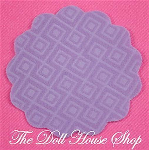 Fisher Price Loving Family Dollhouse Purple Doll Kitchen Floor Rug Mat1-Toys & Hobbies:Preschool Toys & Pretend Play:Fisher-Price:1963-Now:Dollhouses-Fisher-Price-Blankets & Rugs,Dollhouse,Fisher Price,Kitchen,Loving Family,Purple,Used-The Dollhouse Shop