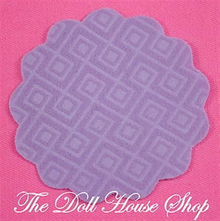 Fisher Price Loving Family Dollhouse Purple Doll Kitchen Floor Rug Mat1-Toys & Hobbies:Preschool Toys & Pretend Play:Fisher-Price:1963-Now:Dollhouses-Fisher-Price-Blankets & Rugs,Dollhouse,Fisher Price,Kitchen,Loving Family,Purple,Used-The Dollhouse Shop