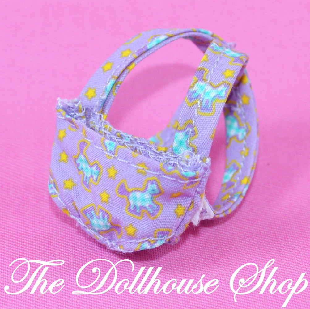 Fisher Price Loving Family Dollhouse Purple Floral Baby Doll Carrier Nursery-Toys & Hobbies:Preschool Toys & Pretend Play:Fisher-Price:1963-Now:Dollhouses-Fisher-Price-Baby,Blue,Doll Dress Ups,Dollhouse,Fisher Price,Loving Family,Nursery Room,Used-The Dollhouse Shop