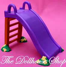 Fisher-Price Loving Family Dollhouse Purple Playground Doll Slide Backyard Fun-The Dollhouse Shop