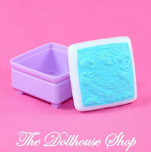 Fisher Price Loving Family Dollhouse Purple Sofa Ottoman Living Room-Toys & Hobbies:Preschool Toys & Pretend Play:Fisher-Price:1963-Now:Dollhouses-Fisher-Price-Dollhouse,Fisher Price,Kids Bedroom,Living Room,Loving Family,Playroom,Used-The Dollhouse Shop