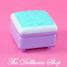 Fisher Price Loving Family Dollhouse Purple Sofa Ottoman Living Room-Toys & Hobbies:Preschool Toys & Pretend Play:Fisher-Price:1963-Now:Dollhouses-Fisher-Price-Dollhouse,Fisher Price,Kids Bedroom,Living Room,Loving Family,Playroom,Used-The Dollhouse Shop