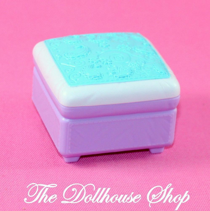 Fisher Price Loving Family Dollhouse Purple Sofa Ottoman Living Room-Toys & Hobbies:Preschool Toys & Pretend Play:Fisher-Price:1963-Now:Dollhouses-Fisher-Price-Dollhouse,Fisher Price,Kids Bedroom,Living Room,Loving Family,Playroom,Used-The Dollhouse Shop