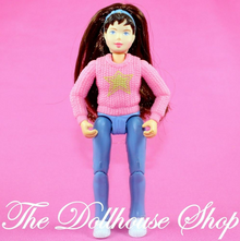 Fisher Price Loving Family Dollhouse Sally Girl Horse Rider Teen Pink top-Toys & Hobbies:Preschool Toys & Pretend Play:Fisher-Price:1963-Now:Dollhouses-Fisher-Price-Brown Hair,Camping Sets,Dollhouse,Dolls,Fisher Price,Girl Dolls,Horse Rider,Loving Family,Used-The Dollhouse Shop