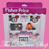 Fisher Price Loving Family Dollhouse Seasonal Holiday Fun Set New-Toys & Hobbies:Preschool Toys & Pretend Play:Fisher-Price:1963-Now:Dollhouses-Fisher-Price-Christmas, Dollhouse, Fisher Price, Food Accessories, Holidays & Seasonal, Loving Family, New, New Boxed Sets-Fisher Price Loving Family Dollhouse Seasonal Holiday Set Includes 2 Christmas Plates, valentine's cookie plate, Christmas cookies, pumpkin, 2 valentine's plates, punch bowl with cups, 2 Christmas placemats. Vintage New Boxed Set for Fisher Pric