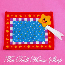 Fisher Price Loving Family Dollhouse Shooting Star Red Nursery Floor Rug-Toys & Hobbies:Preschool Toys & Pretend Play:Fisher-Price:1963-Now:Dollhouses-Fisher-Price-Blankets & Rugs,Dollhouse,Fisher Price,Loving Family,Nursery Room,Playroom,Used-The Dollhouse Shop
