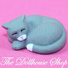 Fisher Price Loving Family Dollhouse Sleeping Gray Pet Kitten Cat Kitty Animal-Toys & Hobbies:Preschool Toys & Pretend Play:Fisher-Price:1963-Now:Dollhouses-Fisher-Price-Animals & Pets,Backyard Fun,Dollhouse,Fisher Price,Gray,Loving Family,Used-Fisher Price Loving Family Dollhouse Sleeping Gray Kitty cat for fun pretend play. Find this cute pet at The Dollhouse Shop, perfect for dollhouse pals!-The Dollhouse Shop
