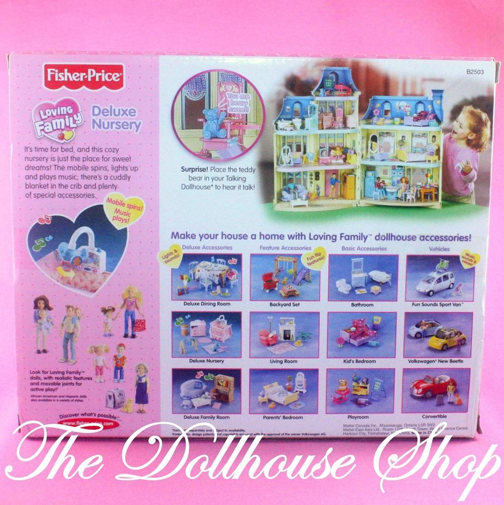 Fisher Price Loving Family Dollhouse Sweet Sounds Deluxe Nursery Room Crib-Toys & Hobbies:Preschool Toys & Pretend Play:Fisher-Price:1963-Now:Dollhouses-Fisher-Price-Dollhouse,Fisher Price,Loving Family,New,New Boxed Sets,Nursery,Sweet Sounds-The Dollhouse Shop