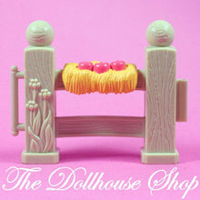Fisher Price Loving Family Dollhouse Tan Horse Pony Stable Fence Piece Gate-Toys & Hobbies:Preschool Toys & Pretend Play:Fisher-Price:1963-Now:Dollhouses-Fisher-Price-Animal & Pet Accessories,Dollhouse,Fisher Price,Horses & Stables,Loving Family,Sweet Expressions Stable,Used-Fisher Price Loving Family Dollhouse tan horse stable fence with apples and hay. Connectable pieces! Shop now at The Dollhouse Shop for fun play!-The Dollhouse Shop