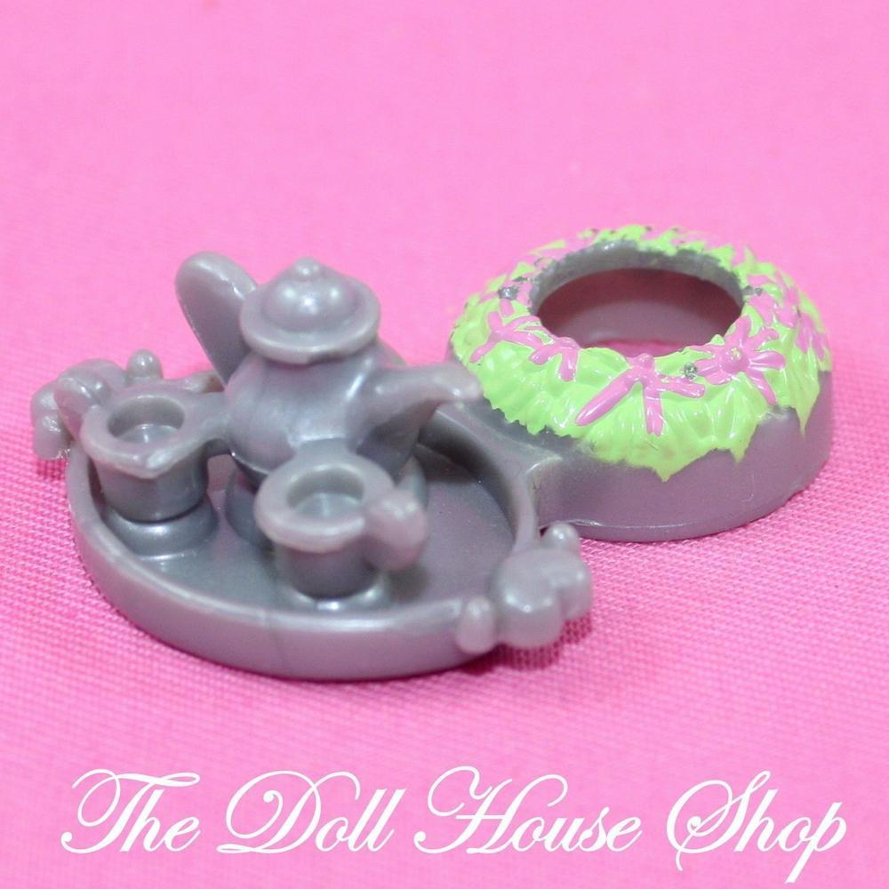 Fisher Price Loving Family Dollhouse Tea for Two Dining Table Centerpiece-Toys & Hobbies:Preschool Toys & Pretend Play:Fisher-Price:1963-Now:Dollhouses-Fisher-Price-Brown,Christmas,Dining Room,Dollhouse,Fisher Price,Kitchen,Loving Family,Replacement Parts,Tables,Used-The Dollhouse Shop