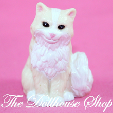 Fisher Price Loving Family Dollhouse Townhouse Pet Center White Cat kitten-Toys & Hobbies:Preschool Toys & Pretend Play:Fisher-Price:1963-Now:Dollhouses-Fisher-Price-Animals & Pets,Backyard Fun,cat,Dollhouse,Fisher Price,Loving Family,Special Edition Townhouse,Used-The Dollhouse Shop