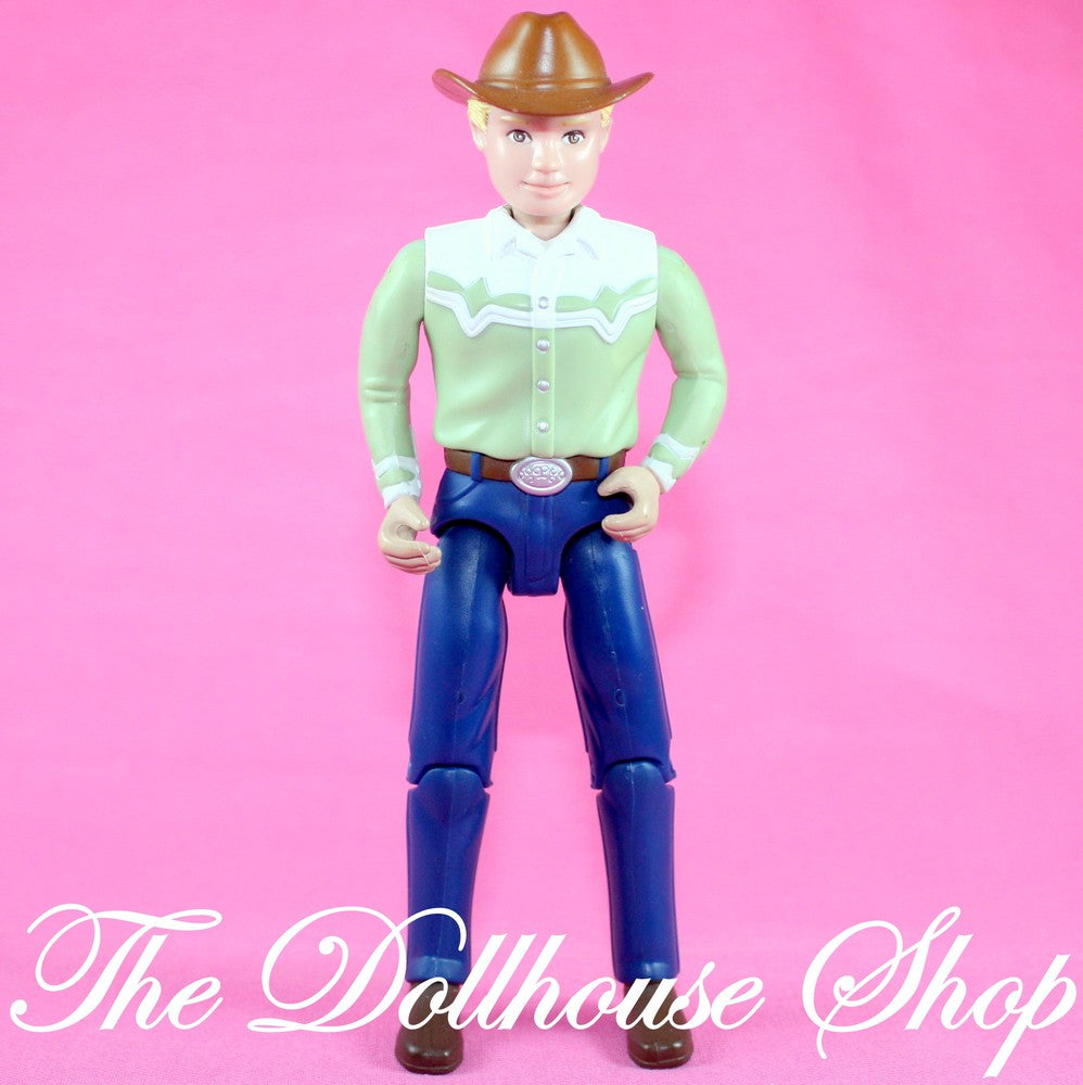 Fisher Price Loving Family Dollhouse Western Style Horse Rider Dad Doll Jack-Toys & Hobbies:Preschool Toys & Pretend Play:Fisher-Price:1963-Now:Dollhouses-Fisher-Price-Dollhouse,Dolls,English Style Riders,Father,Fisher Price,Horse Rider,Loving Family,Used,Western Style Rider-The Dollhouse Shop