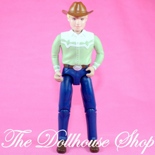 Fisher Price Loving Family Dollhouse Western Style Horse Rider Dad Doll Jack-Toys & Hobbies:Preschool Toys & Pretend Play:Fisher-Price:1963-Now:Dollhouses-Fisher-Price-Dollhouse,Dolls,English Style Riders,Father,Fisher Price,Horse Rider,Loving Family,Used,Western Style Rider-The Dollhouse Shop
