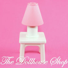 Fisher Price Loving Family Dollhouse White Lamp table pretend Pink Lamp Light-Toys & Hobbies:Preschool Toys & Pretend Play:Fisher-Price:1963-Now:Dollhouses-Fisher-Price-Dollhouse,Dream Dollhouse,Fisher Price,Lamps & Coffee Tables,Living Room,Loving Family,Used,White-Fisher Price Loving Family Dream Dollhouse white lamp table for fun pretend play. Gently used, perfect for dollhouses. Shop now at The Dollhouse Shop!-The Dollhouse Shop