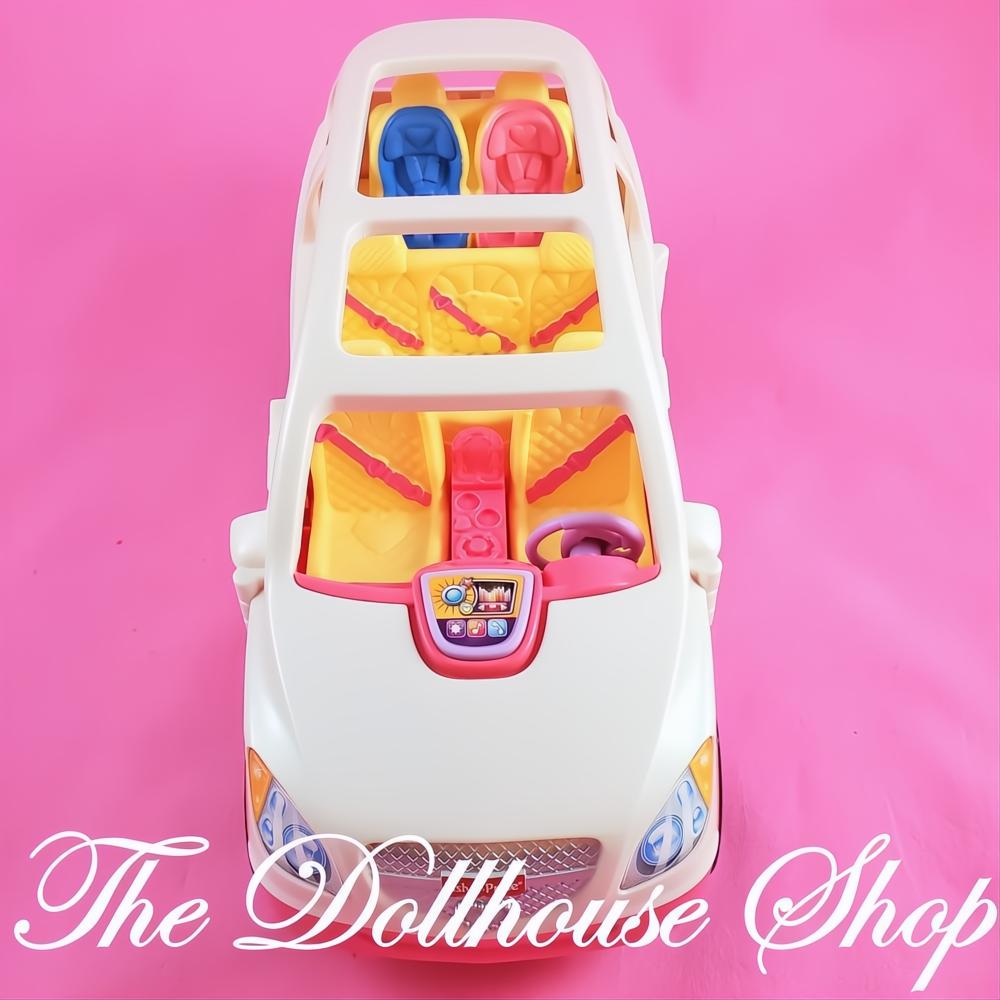 Fisher-Price Loving Family Dollhouse White Musical Minivan Van SUV Car-The Dollhouse Shop